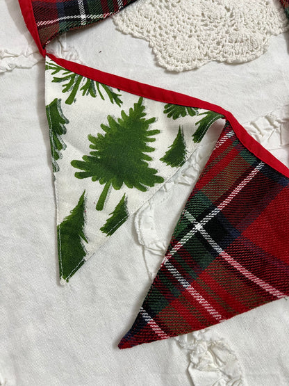 Christmas Bunting - Tree and Tartan