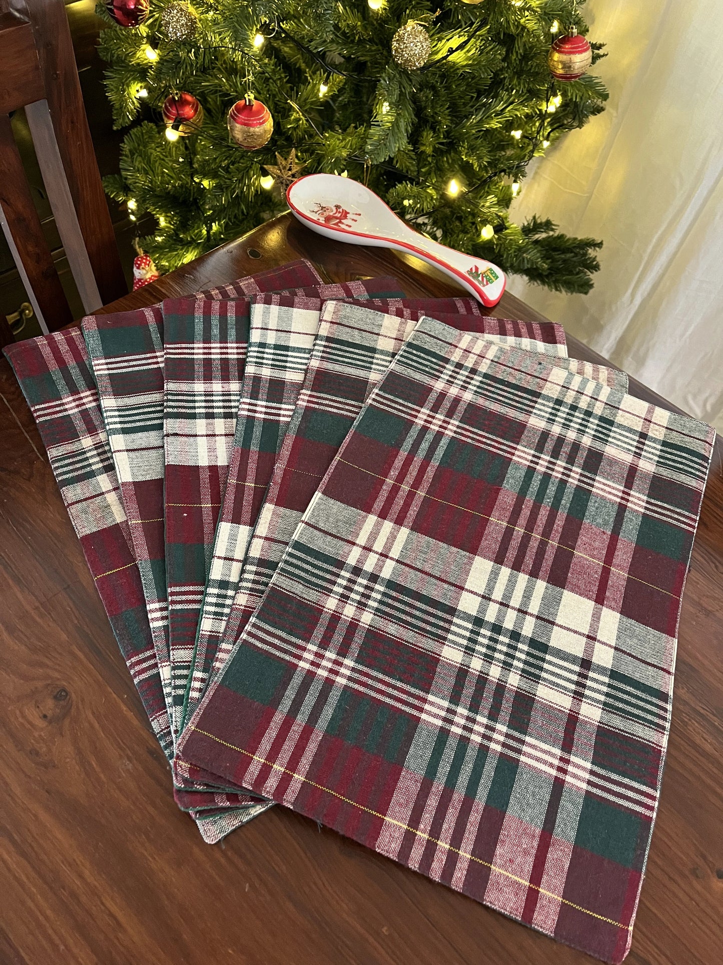 Christmas Placemats - Plaid love (set of 6)