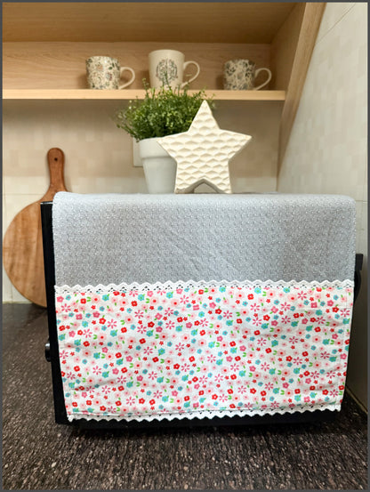 Microwave Cover - Pink garden