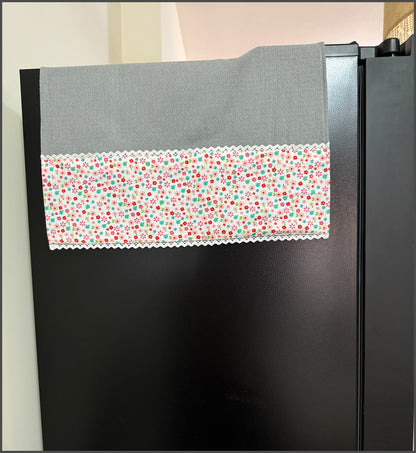 Fridge Top Cover- Pink garden