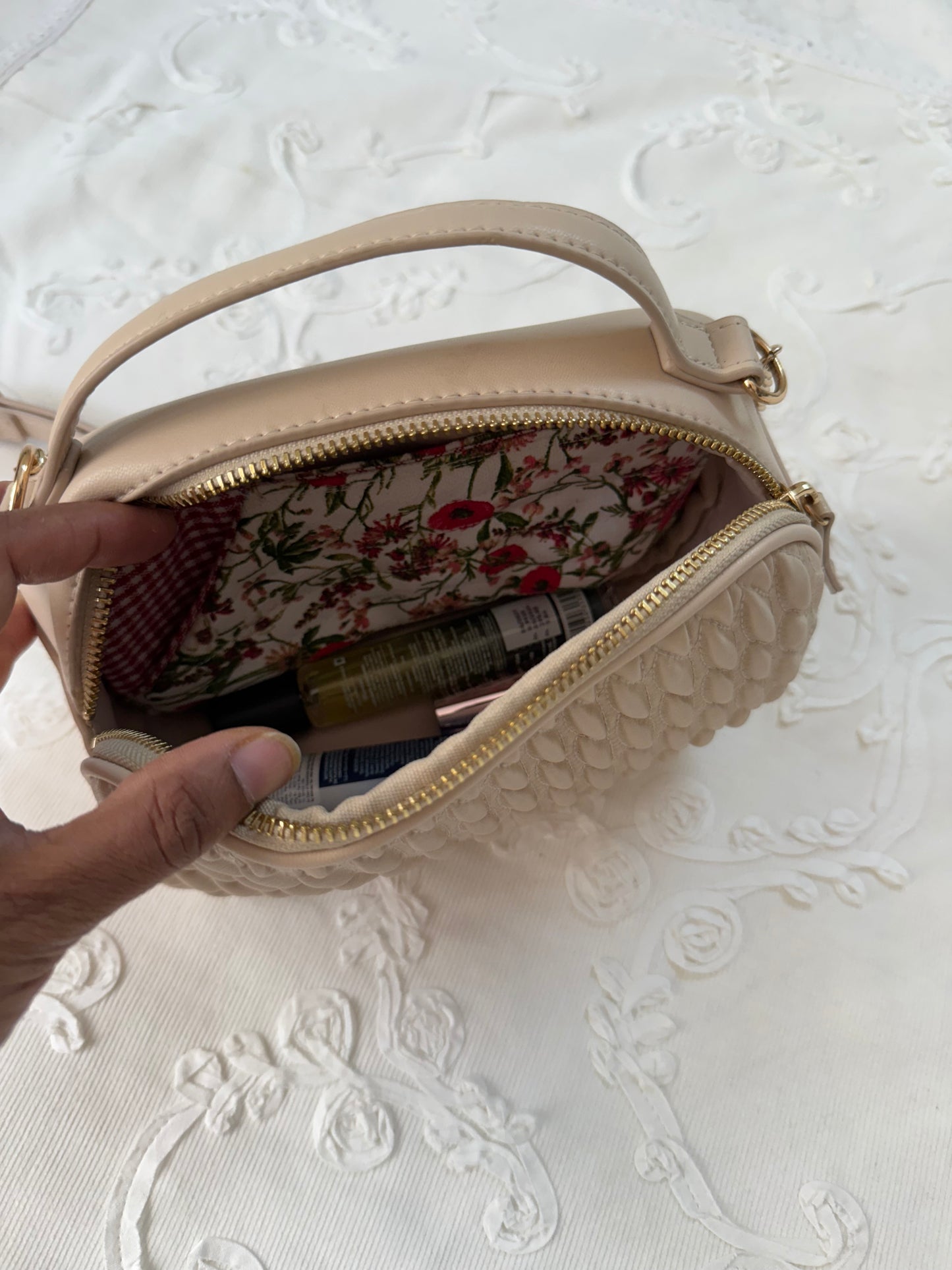 Sunglass/ Reading glass pouch - Roses and Gingham