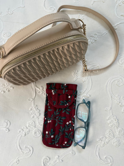 Sunglass/ Reading glass pouch- Niha in Maroon