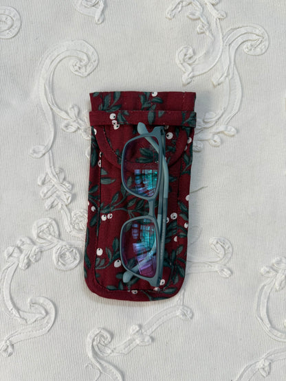 Sunglass/ Reading glass pouch- Niha in Maroon