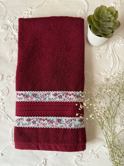 Hand Towel - Maroon fiesta