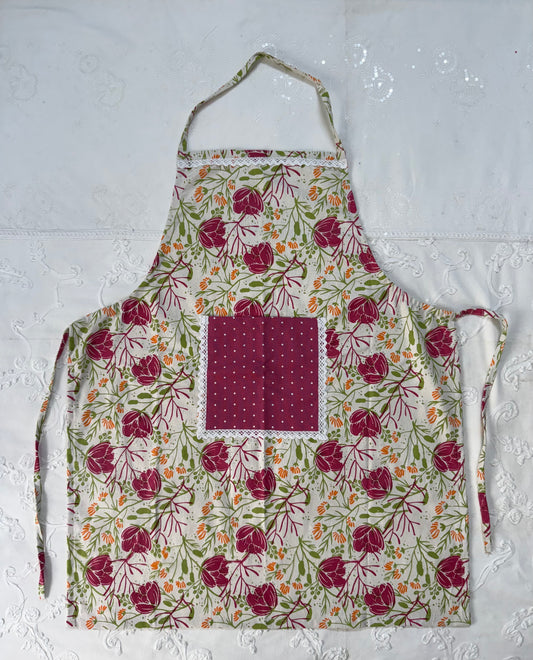 Apron - Florals in Pink