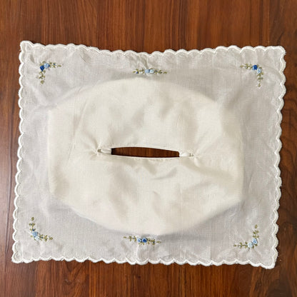 Tissue Box Cover- Blue Roses