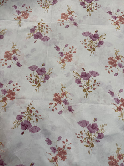 Bedsheet- Peached Lavender ( Queen)