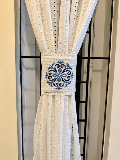 Curtain Tiebacks - Shades of Blue