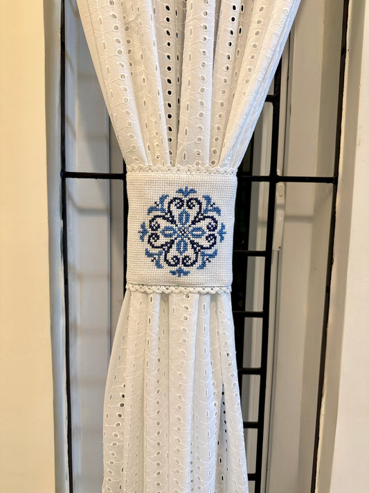 Curtain Tiebacks - Shades of Blue