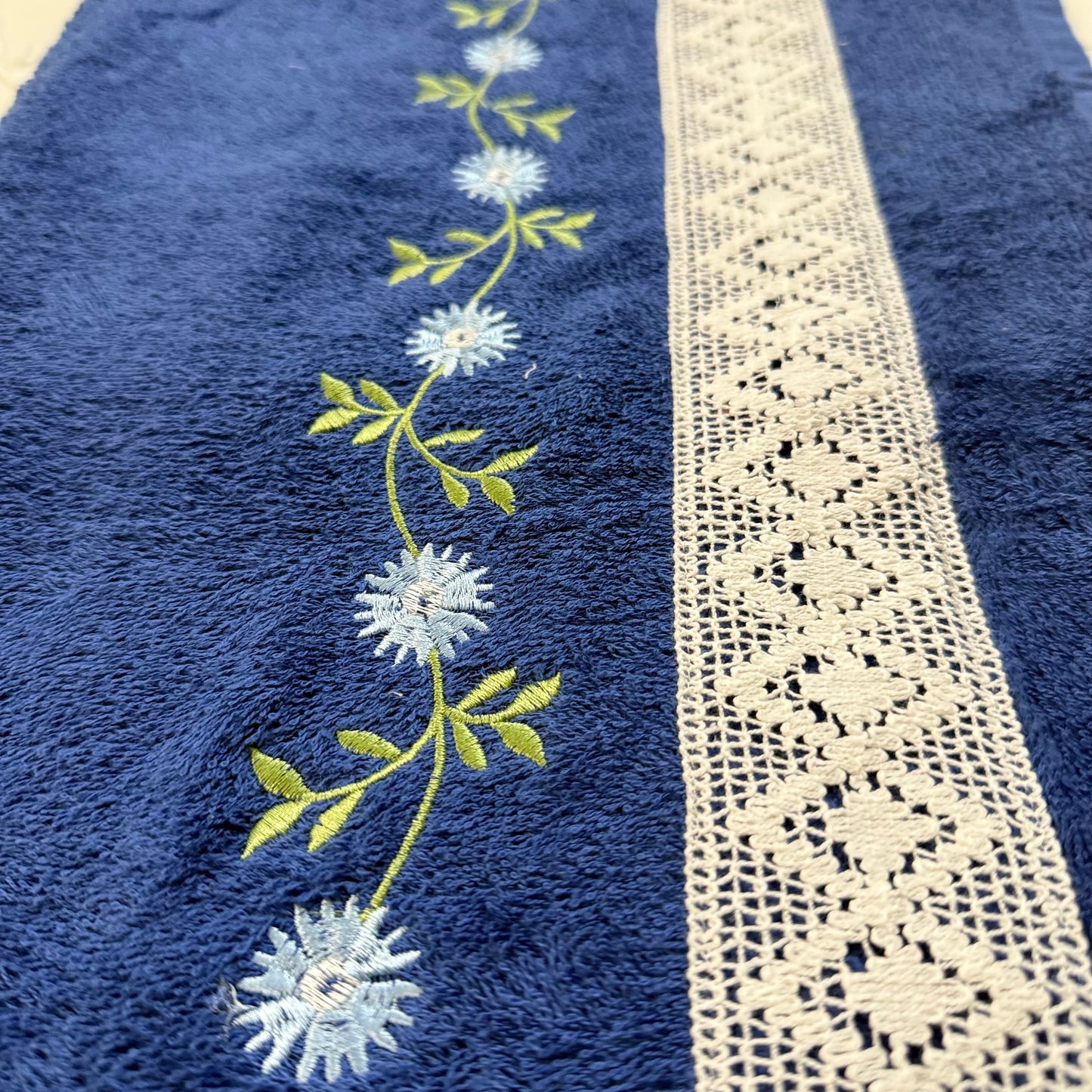 Bath Towel - Floral Bluezz