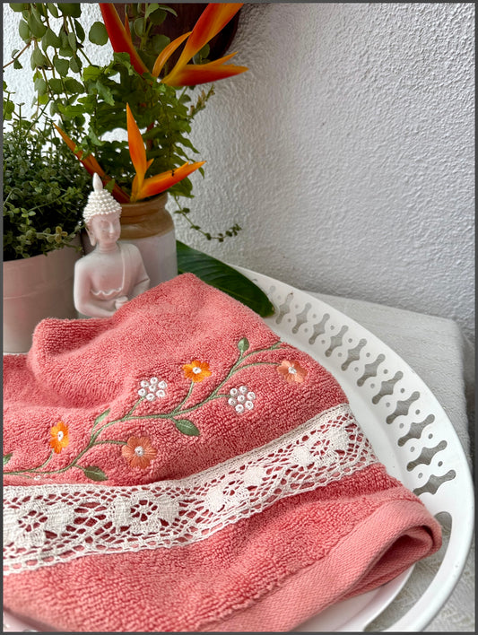 Hand Towel - Peach Peach