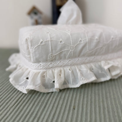 Tissue Box Cover- Ruffles and Hakoba