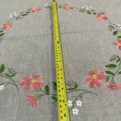 Tablecloth- Ring of Flowers ( embroidered)