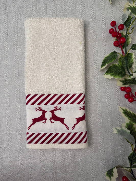 Christmas Hand Towel - Reindeers