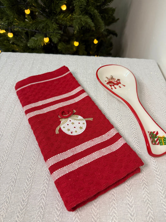 Christmas Kitchen Towel - Bauble