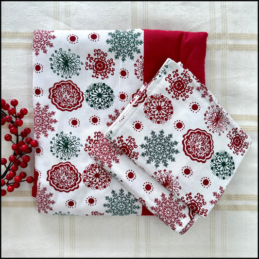 Christmas Bedsheet - Snowflakes