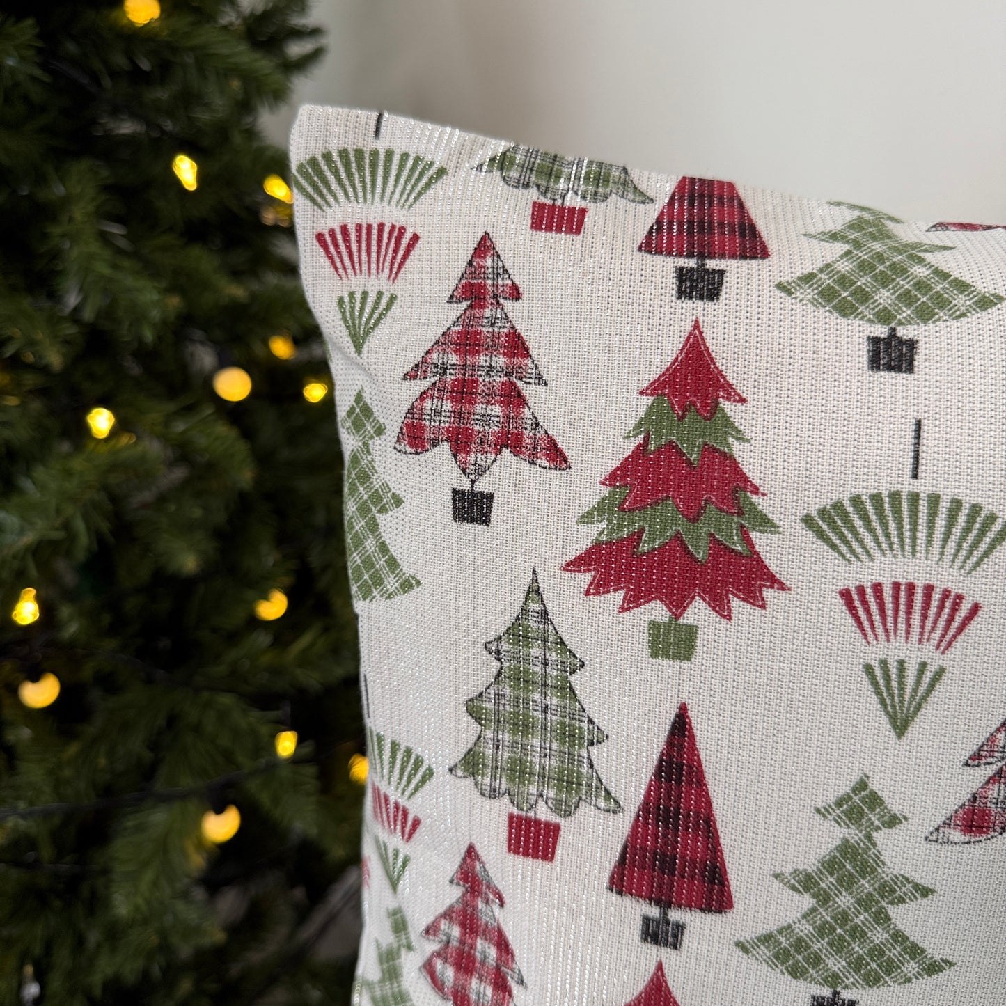 Christmas Cushion Cover - Conifers