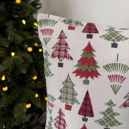 Christmas Cushion Cover - Conifers