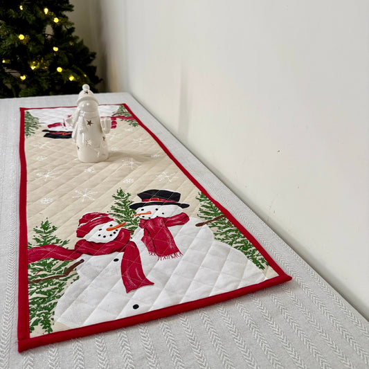 Christmas Runner - Snowman & Snowgirl