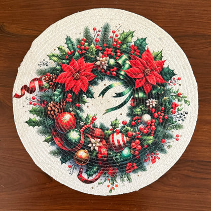 Christmas Placemats- Baubles Wreath