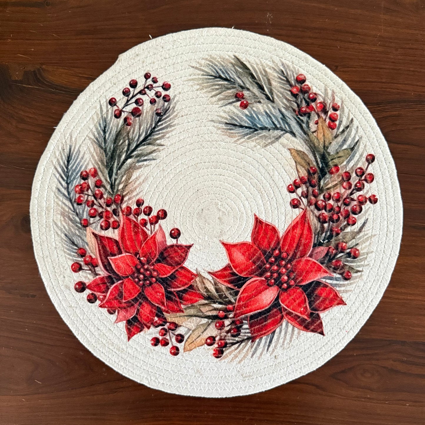 Placemat - Big Poinsettias