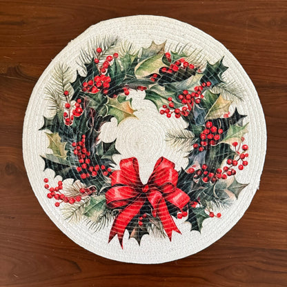 Christmas Placemat - Double Bow