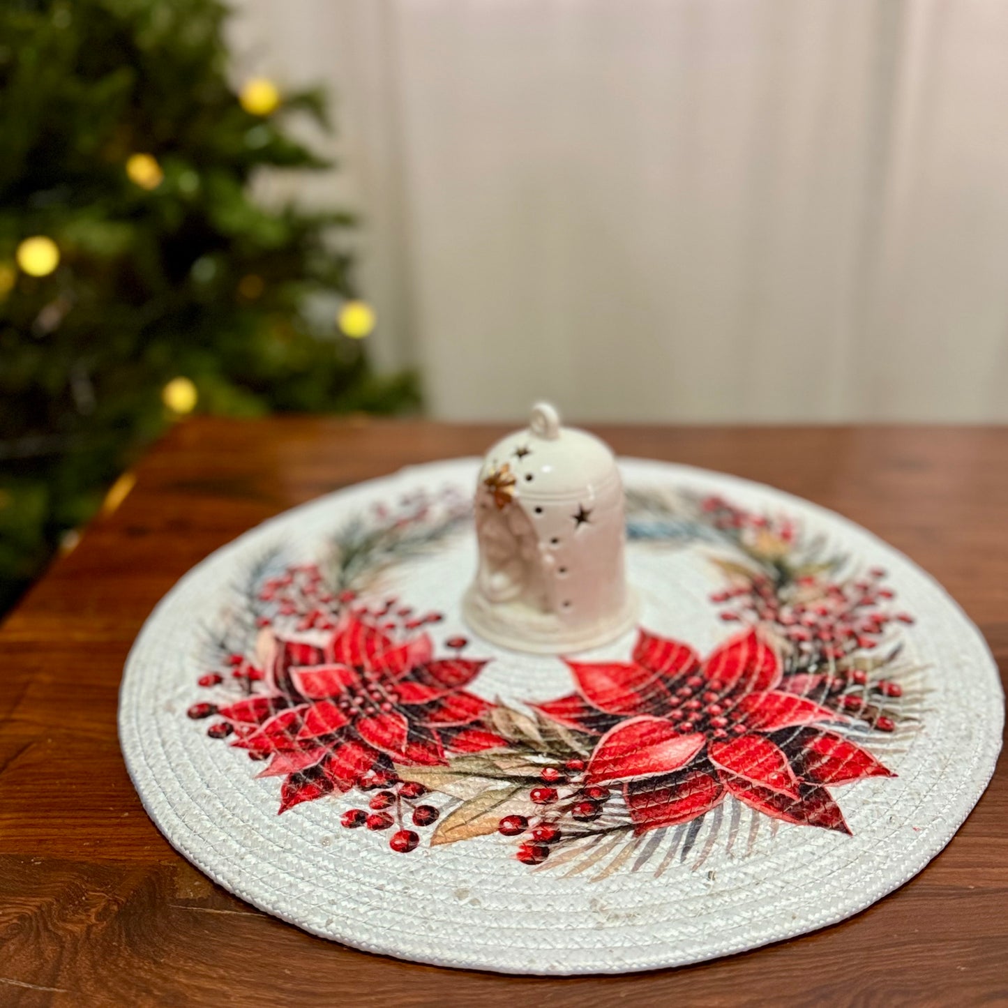 Placemat - Big Poinsettias