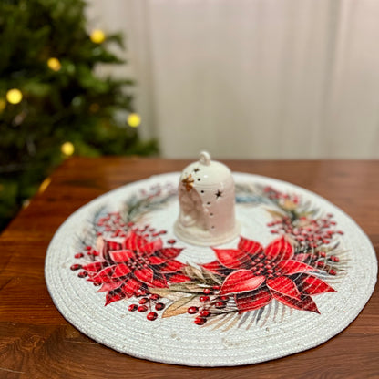 Placemat - Big Poinsettias