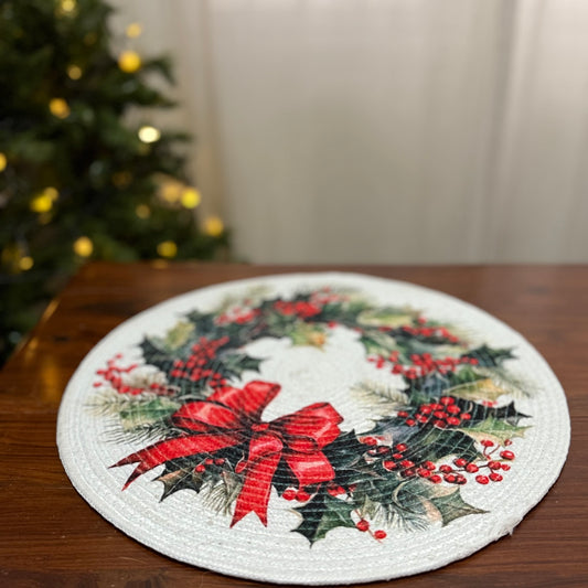 Christmas Placemat - Double Bow