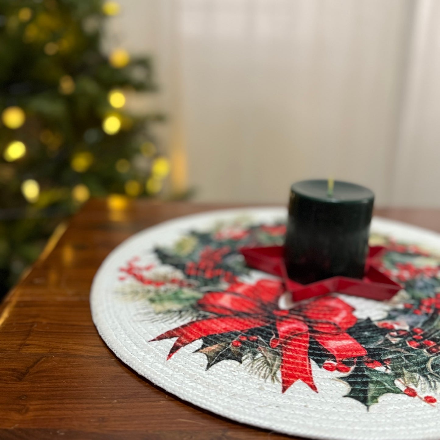 Christmas Placemat - Double Bow