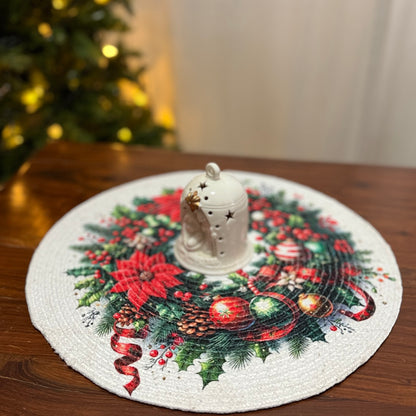 Christmas Placemats- Baubles Wreath