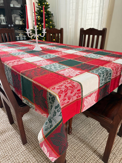 Christmas Tablecloth -  Jacquard Patch