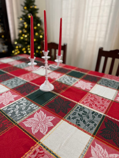 Christmas Tablecloth -  Jacquard Patch