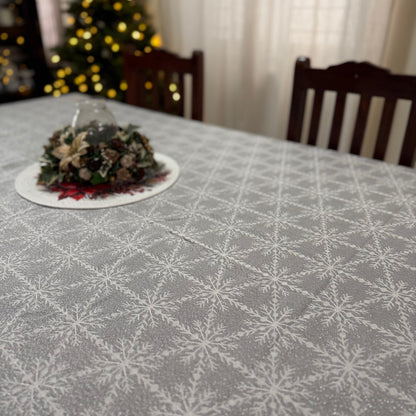 Christmas Tablecloth - Snowflakes & Shimmer
