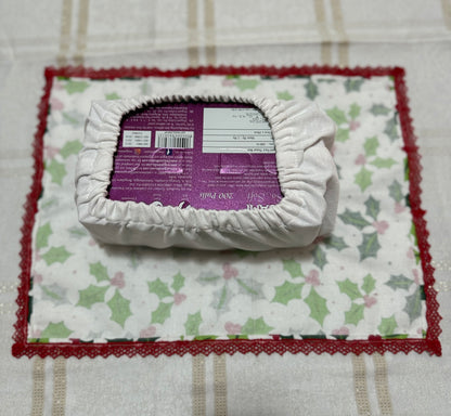 Tissue Box Cover -  Holly Jolly