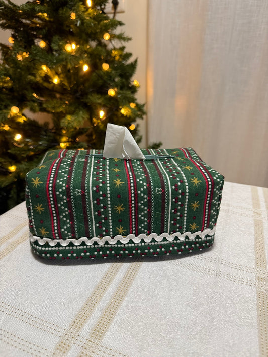 Tissue Box Cover -  All Green