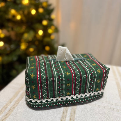 Tissue Box Cover -  All Green