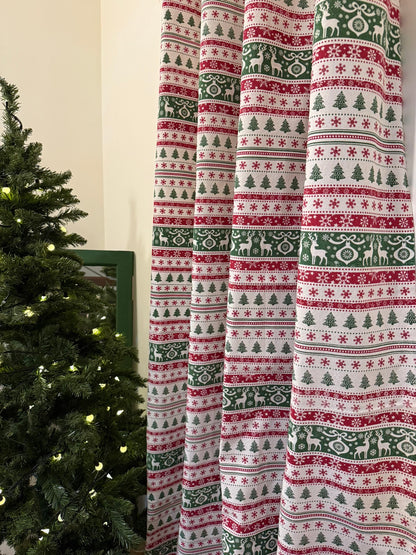 Curtains - Reindeers & Trees