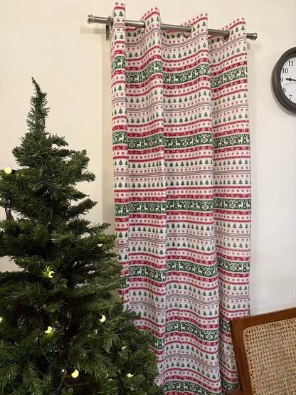 Curtains - Reindeers & Trees