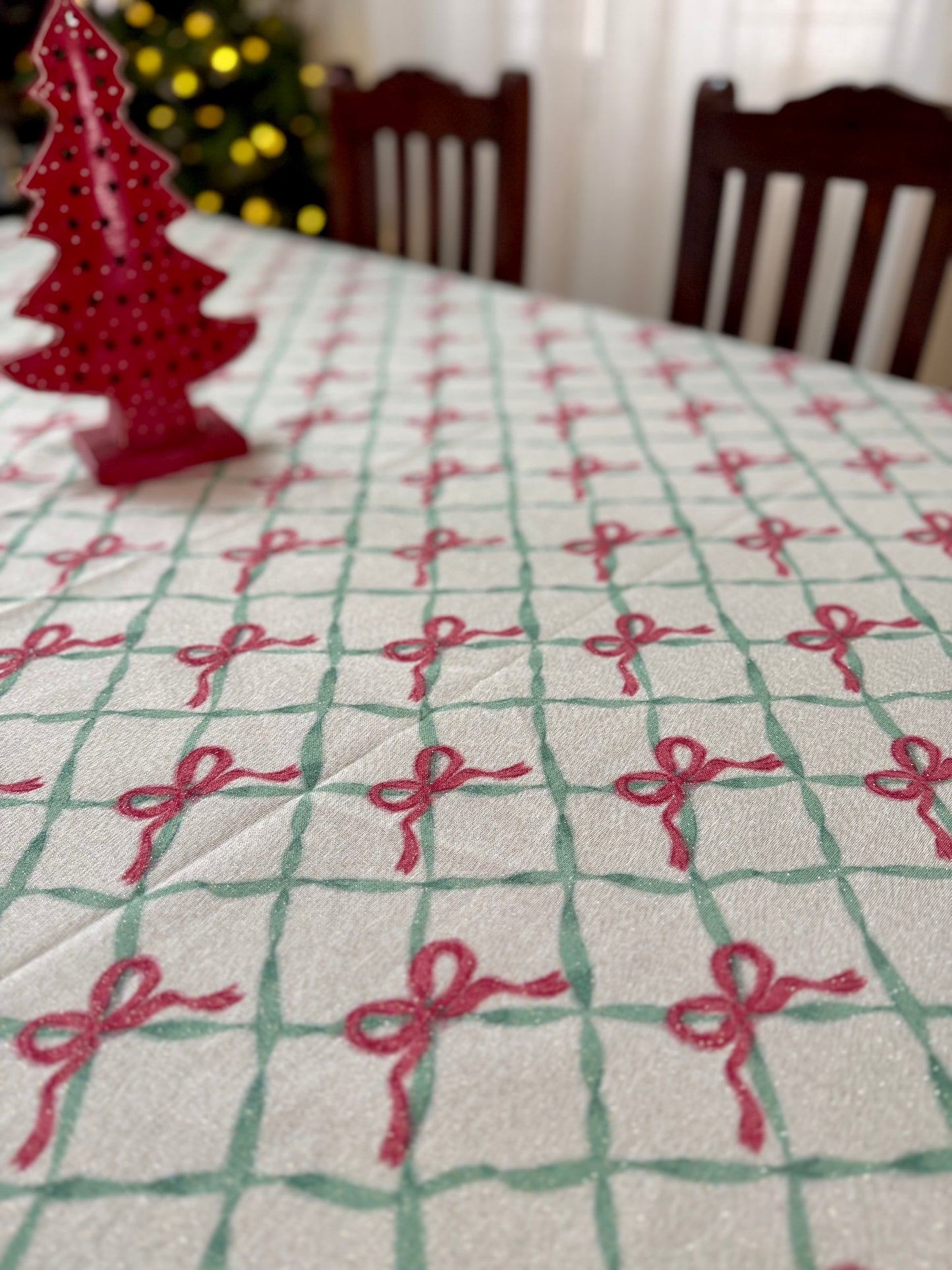 Christmas Tablecloth- Bows and Bows