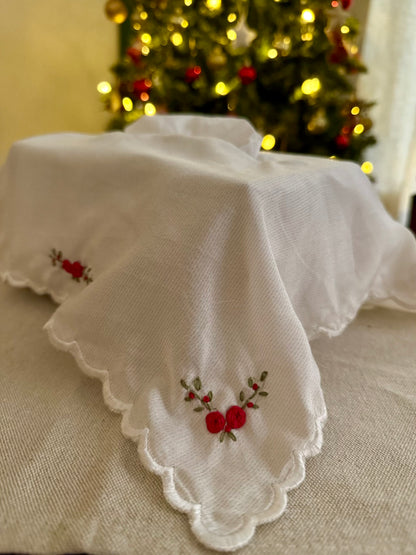 Tissue Box Cover - Red Roses