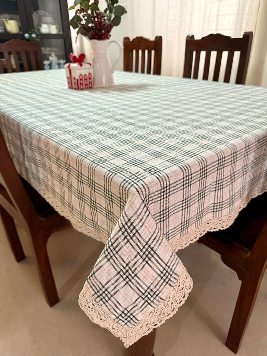 Tablecloth- Ivory Gold and Olive