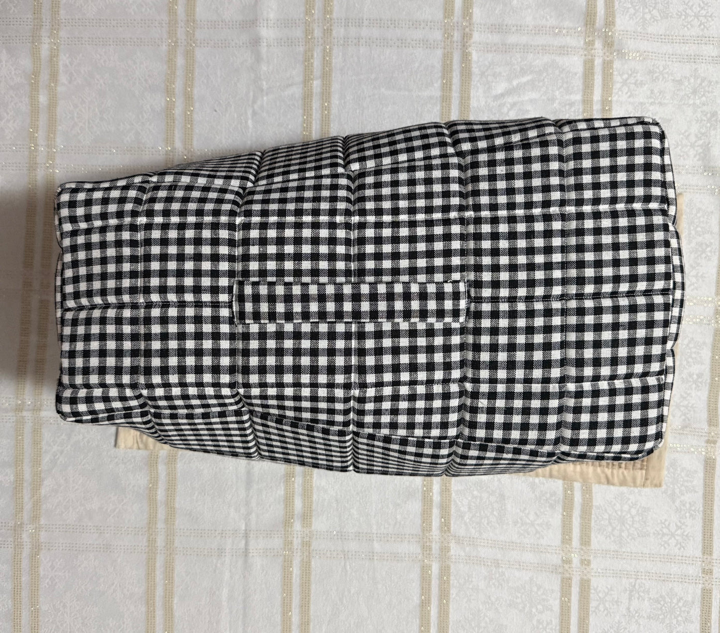 Wet Grinder Cover- Gingham and Lace