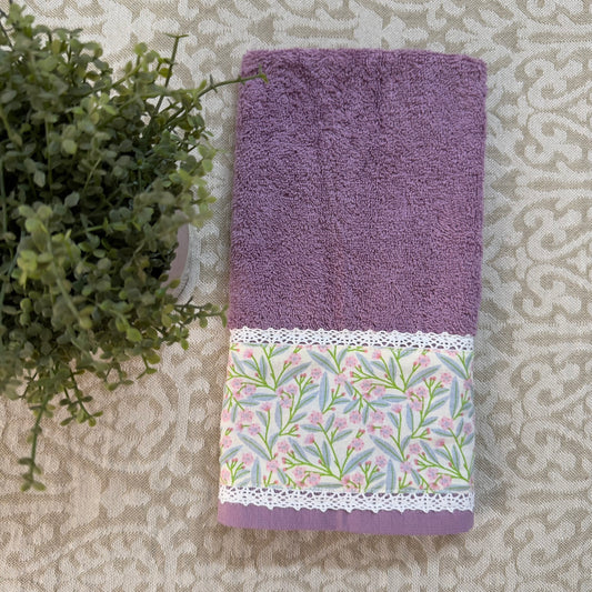 Hand Towel -  Lilac Florals