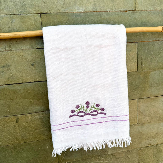 Bath Towel -  Lilac Bow