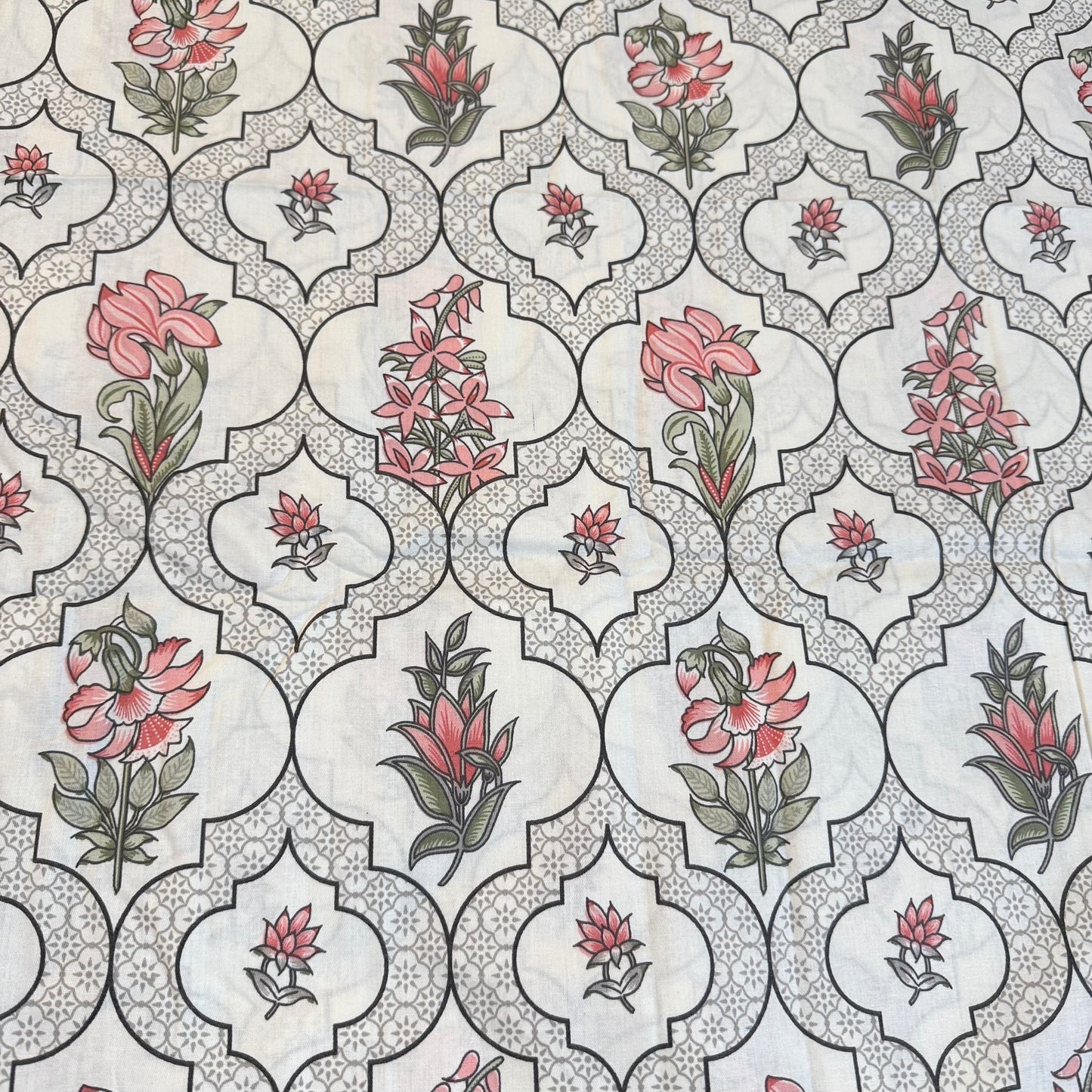 Bedsheet -  Pink Trellis (King)