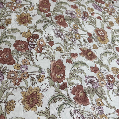 Bedsheet-  Peach Mauve  & Polka