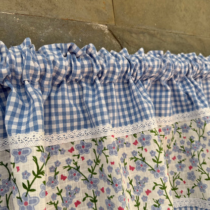 Kitchen Valance - Blue meadows