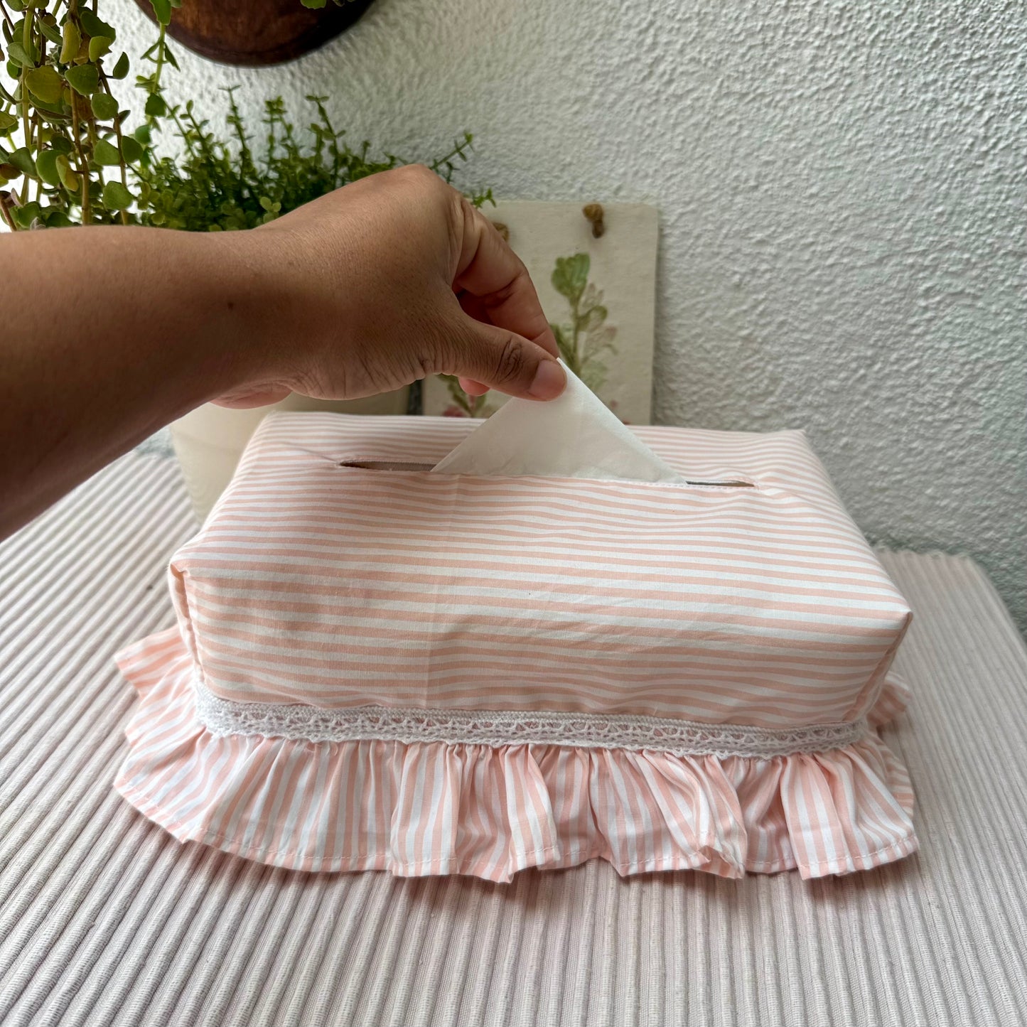 Tissue box cover - Peach Box