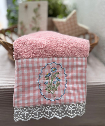 Hand Towel - Blue Scallop